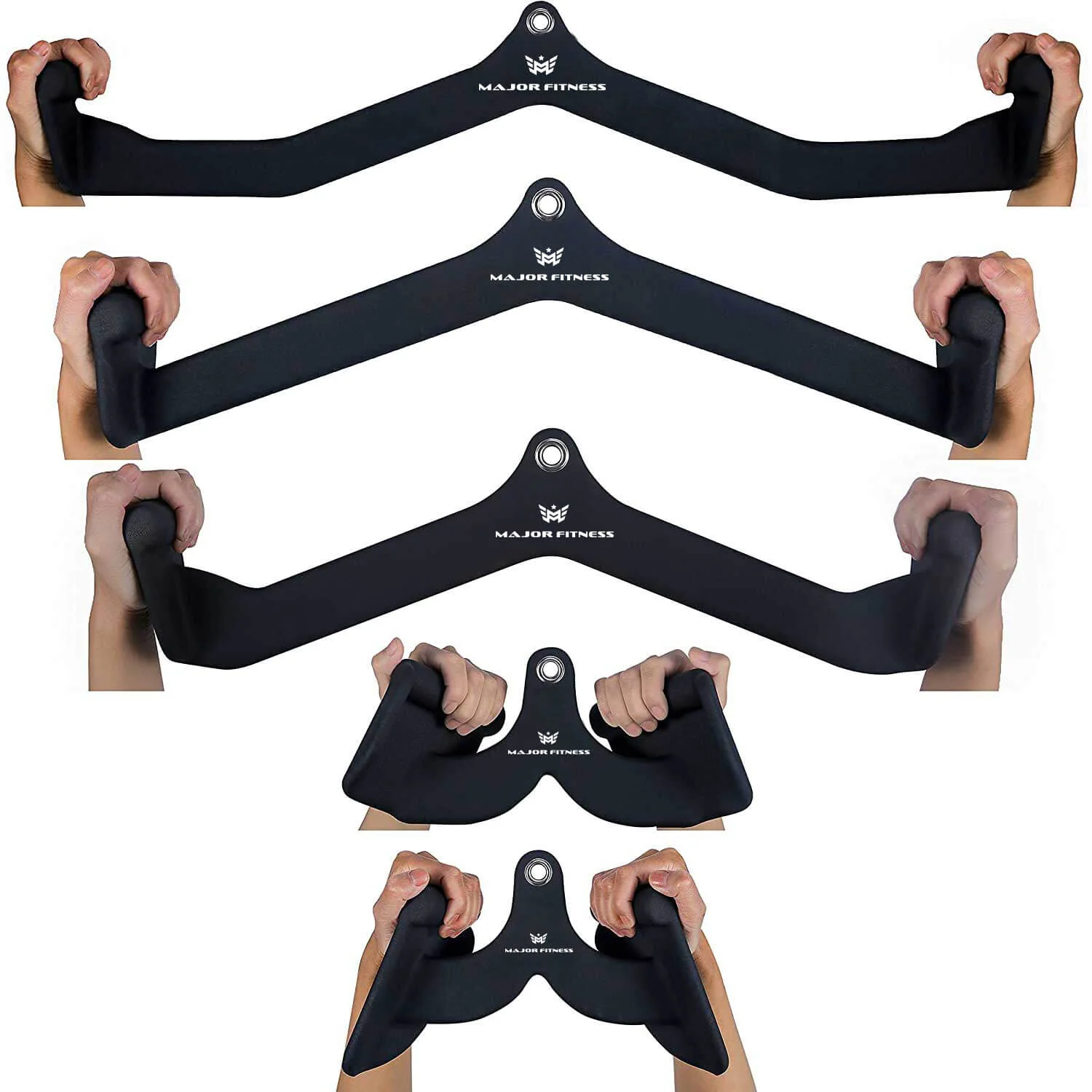 Major Fitness 5pcs Cable Lat-Pull-Down Bar Combo - Image 3